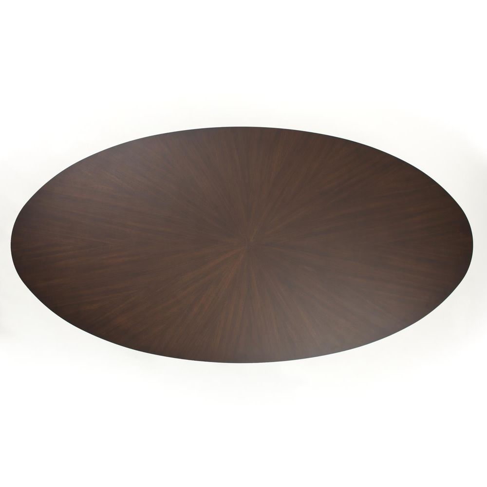 Table Tops Flute Table Top-Oval-Walnut-96