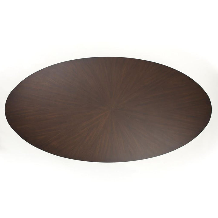 Table Tops Flute Table Top-Oval-Walnut-96