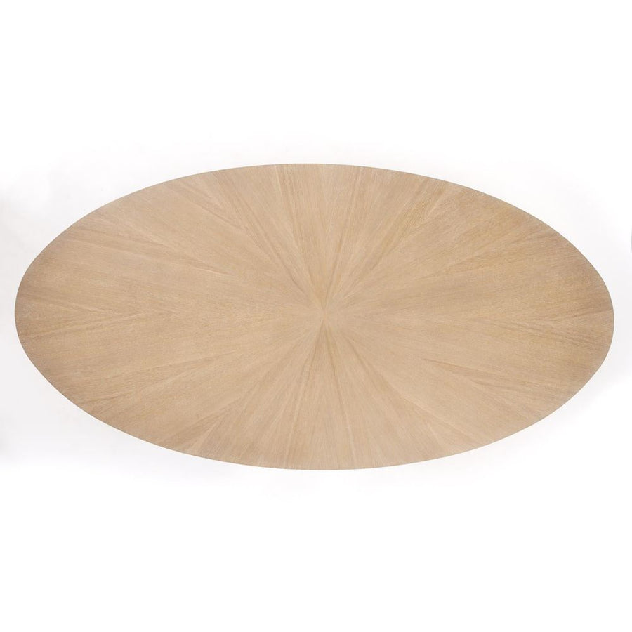 Table Tops Flute Table Top-Oval-Cerused Oak-96