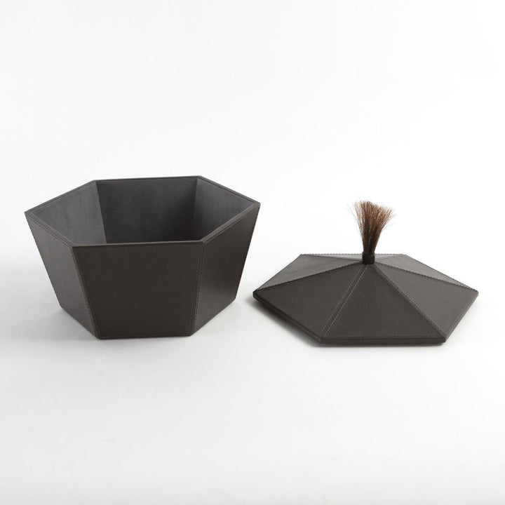 Zephyr Box-Graphite Leather-Sm