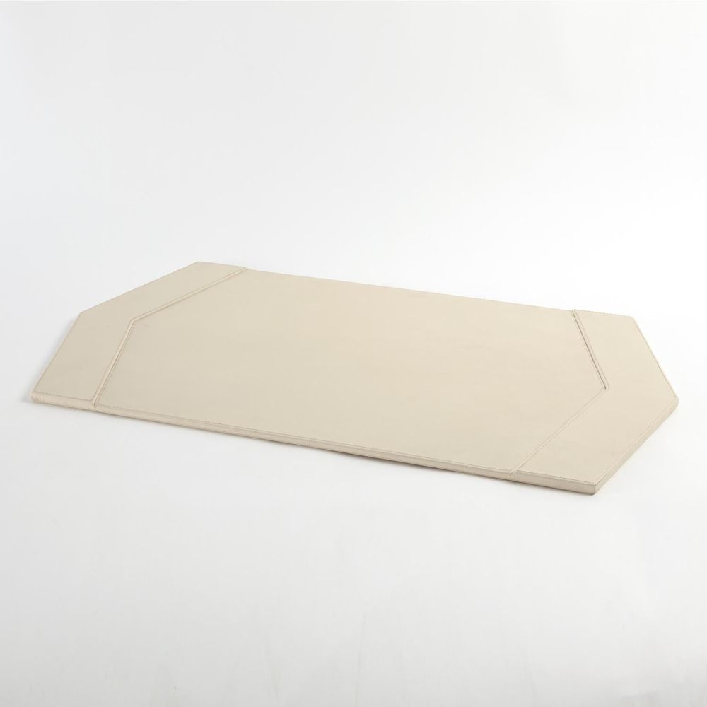 Serveware: Trays Tiffany Desk Blotter-Ivory Leather