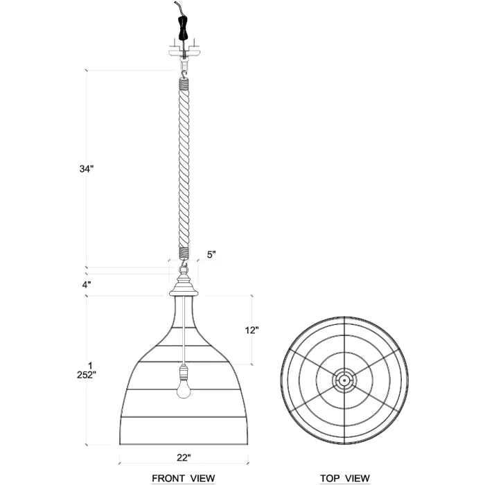 Hampton Pendant-Bramble-BRAM-27796RWWS-Pendants-2-France and Son