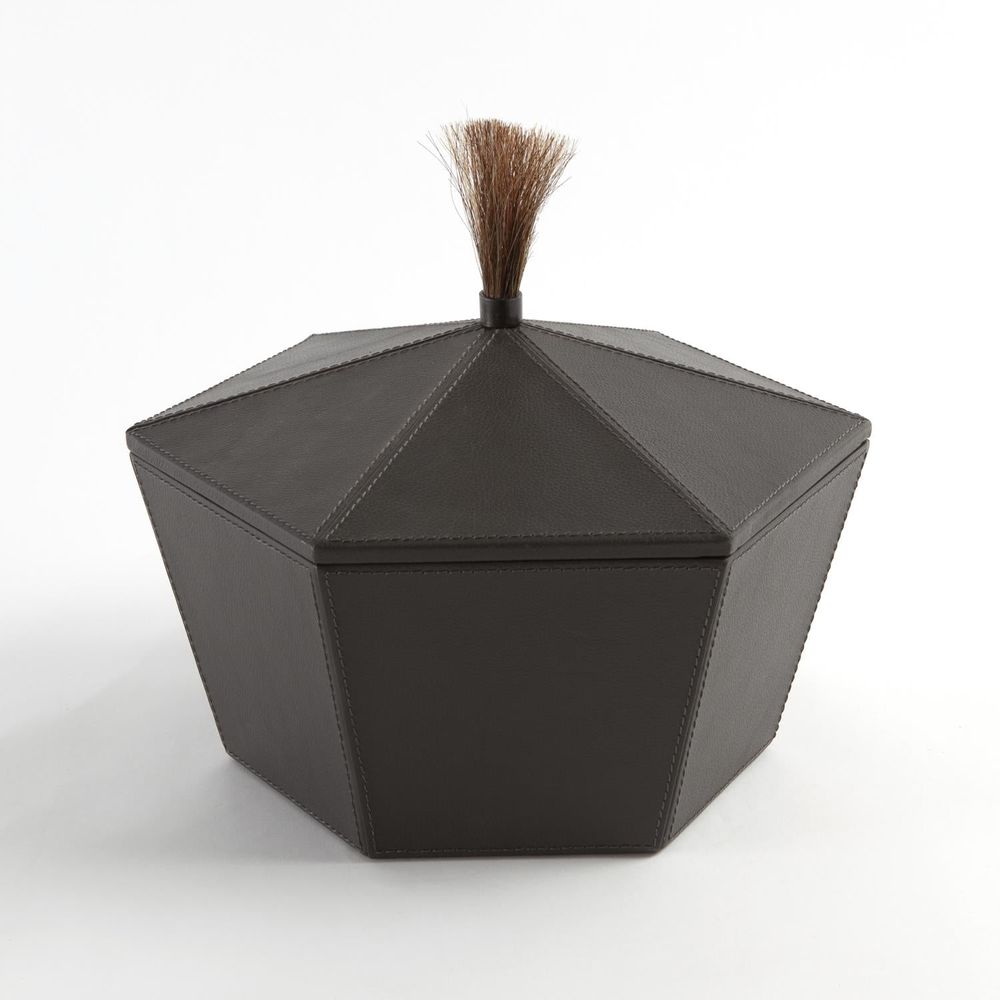 Zephyr Box-Graphite Leather-Lg