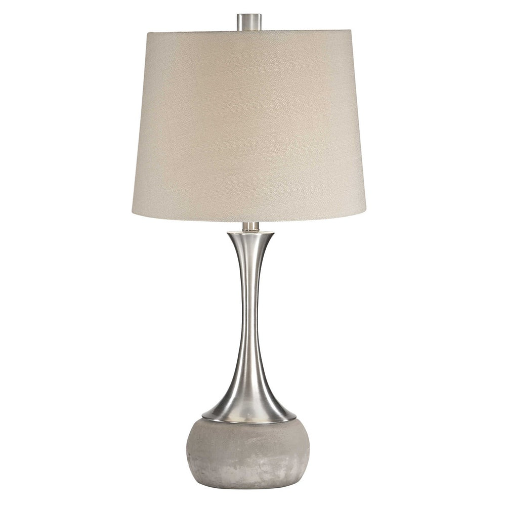 Uttermost Niah Brushed Nickel Lamp-Uttermost-UTTM-27875-1-Table Lamps-2-France and Son