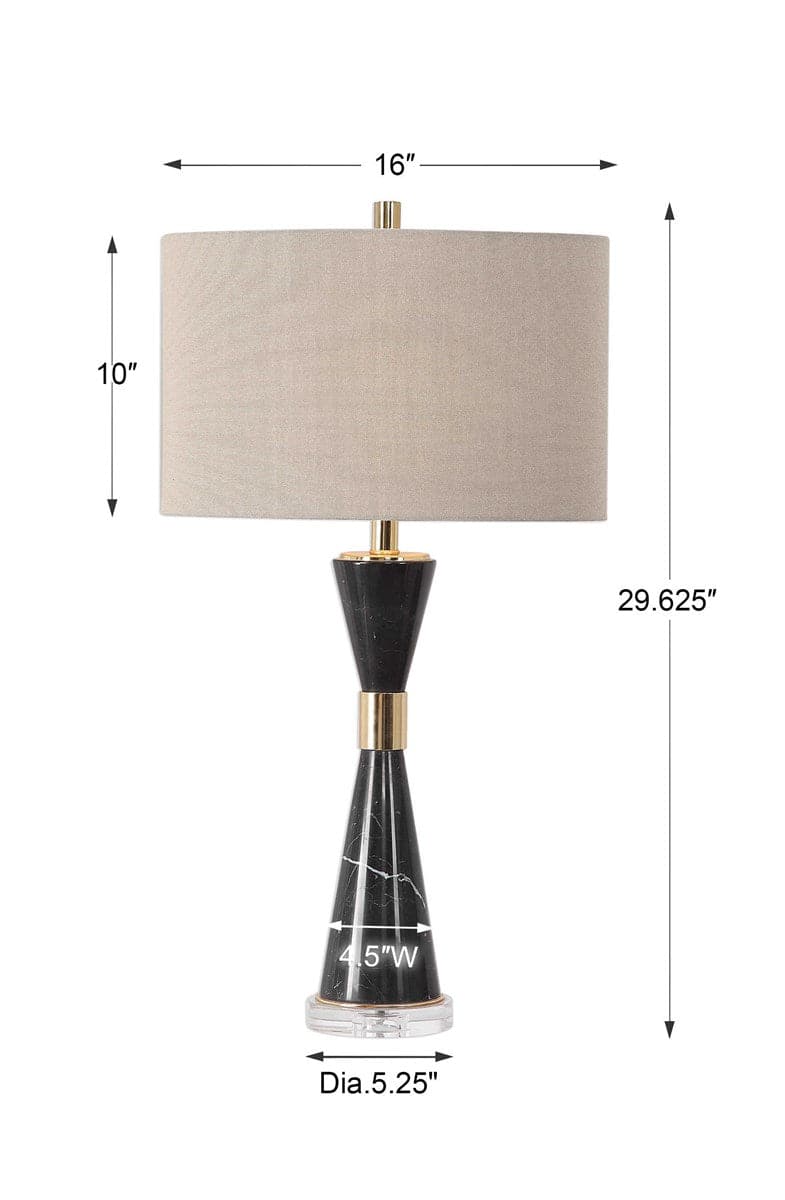 Alastair Black Marble Table Lamp-Uttermost-UTTM-27886-Table Lamps-4-France and Son