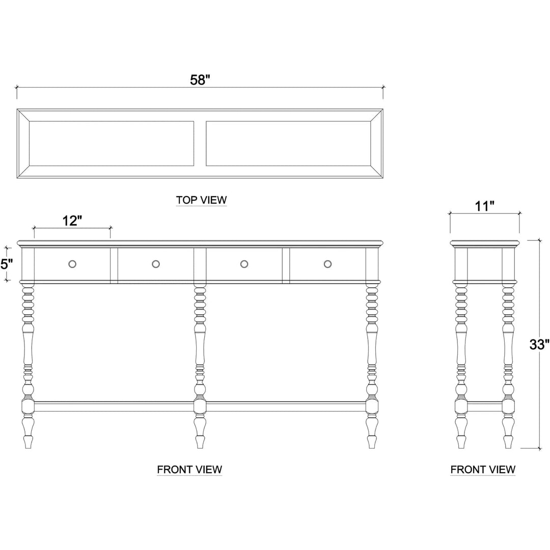 Banyan Console Table-Bramble-BRAM-27888WHD-Console Tables-4-France and Son