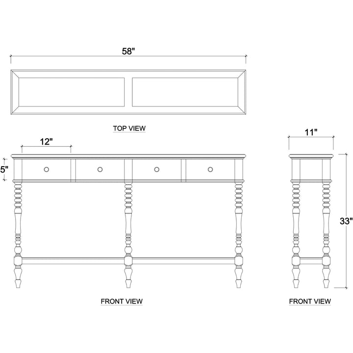 Banyan Console Table-Bramble-BRAM-27888WHD-Console Tables-4-France and Son