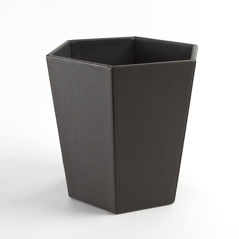 Wastebaskets Tiffany Wastebasket-Graphite Leather