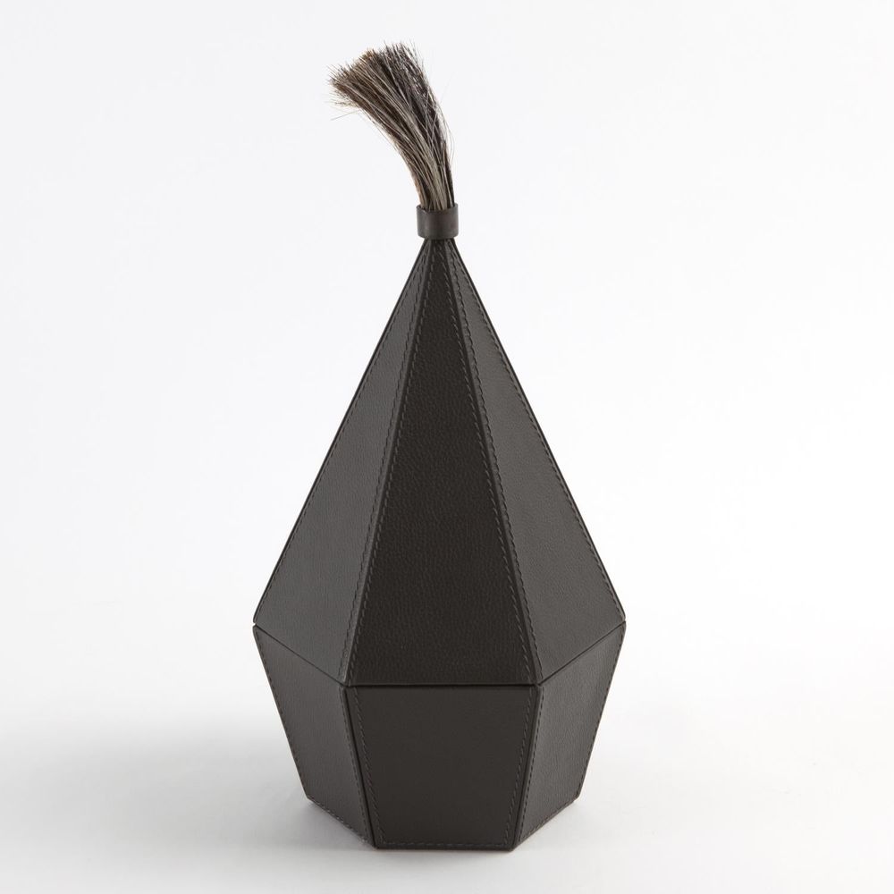 Zephyr Box-Graphite Leather-Lg