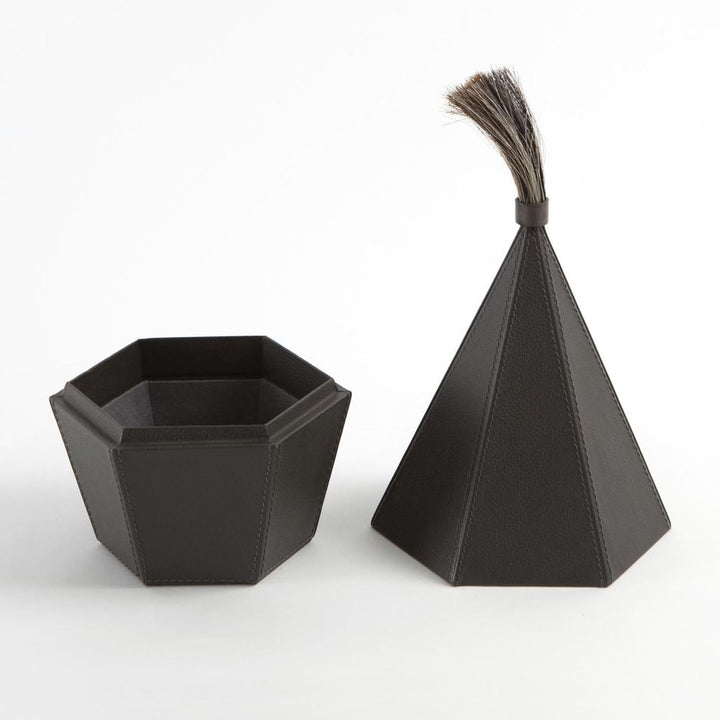 Boxes Zephyr Box-Graphite Leather-Sm