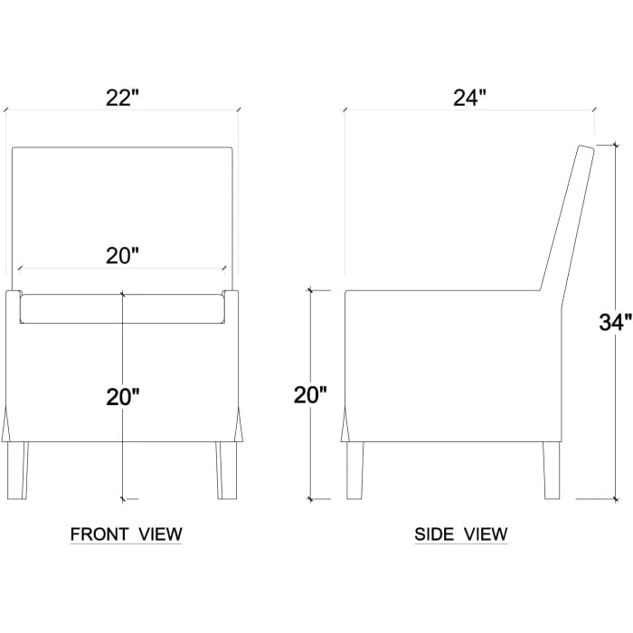 Bilboa Slipcovered Side Dining Chair-Bramble-BRAM-27932STWSF204--Dining Chairs-7-France and Son