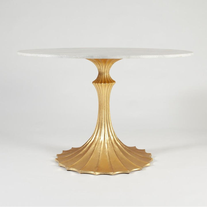 Dining Tables Flute Table Base-Gold Leaf-26