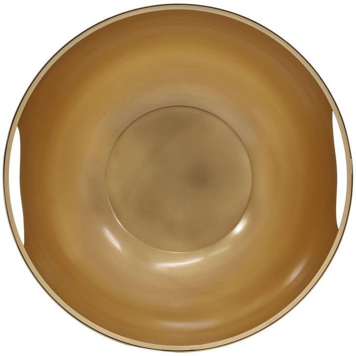 Doma Glass Top And Iron Base Coffee Table — Cream