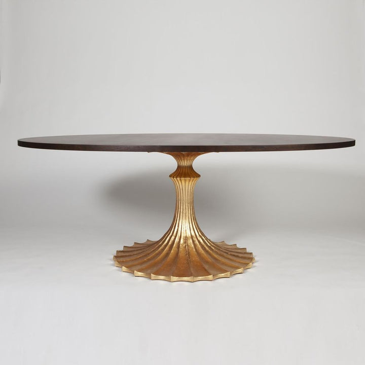 Table Tops Flute Table Top-Oval-Walnut-78