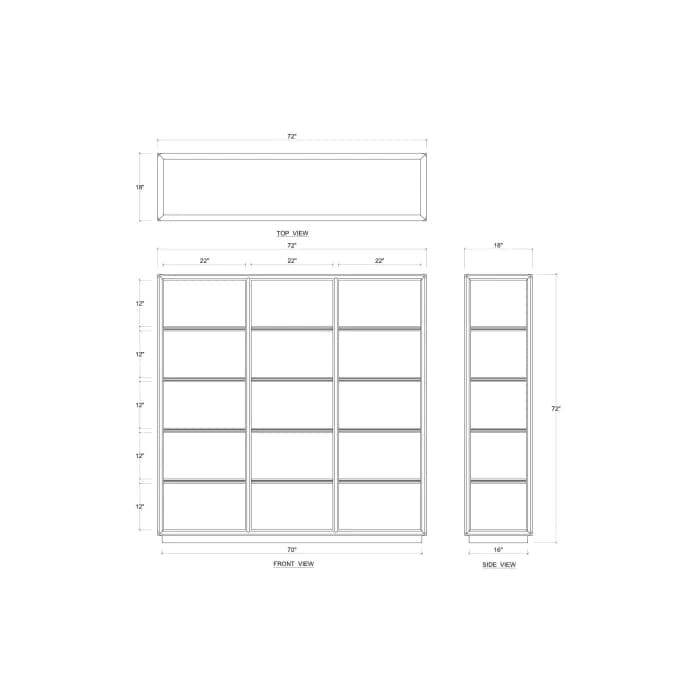 Cohan Bookshelf-Bramble-BRAM-28051FRW-RNAT-Bookcases & Cabinets-2-France and Son