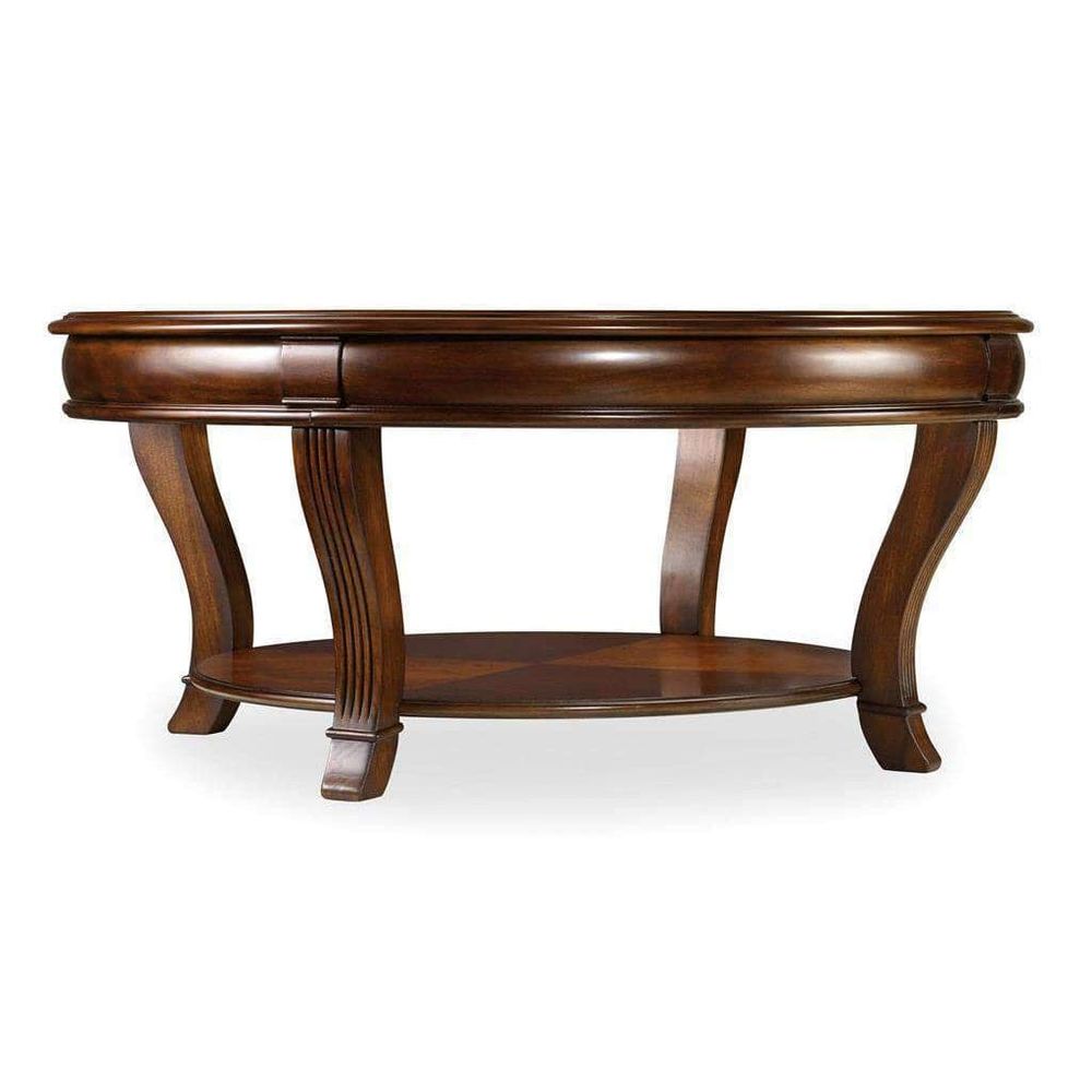 Brookhaven Round Cocktail Table-Hooker-HOOKER-281-80-111-Coffee Tables-1-France and Son