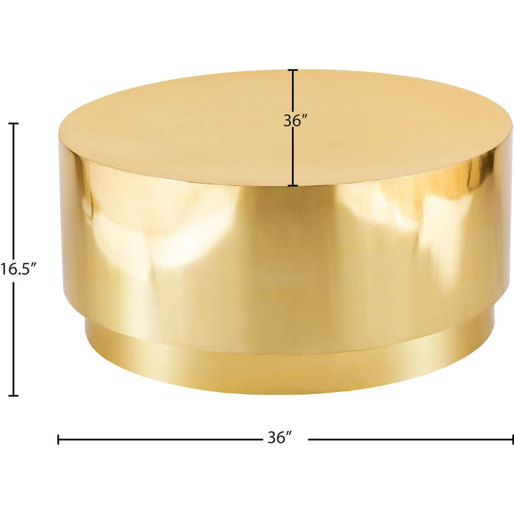 Jazzy Stainless Steel Coffee Table — Gold