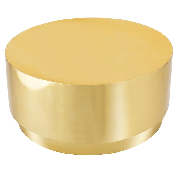 Jazzy Stainless Steel Coffee Table — Gold