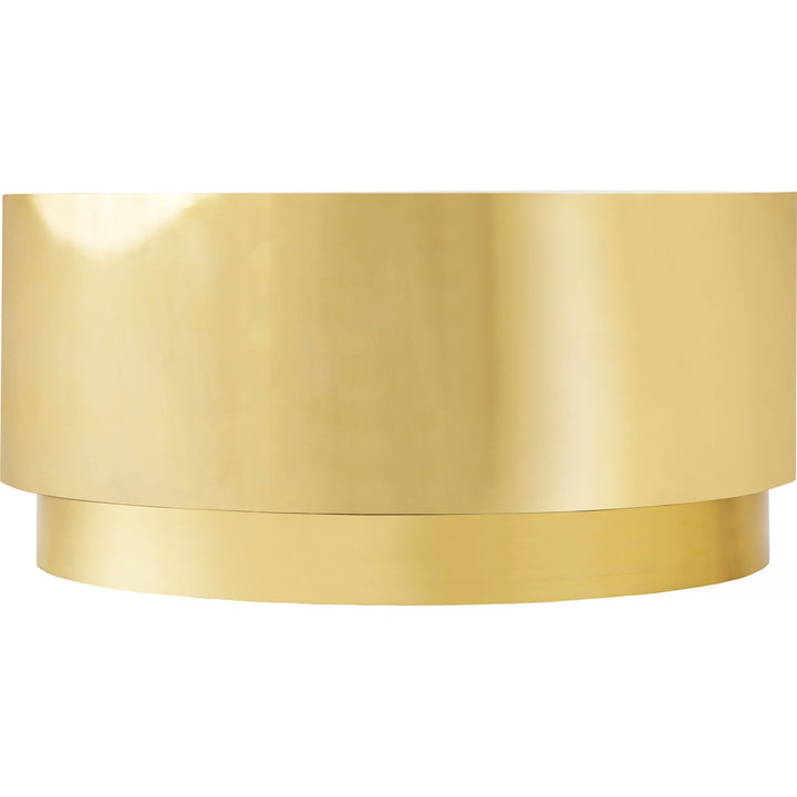 Jazzy Stainless Steel Coffee Table — Gold