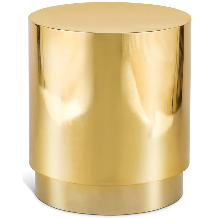 Jazzy Stainless Steel End / Side Table — Gold