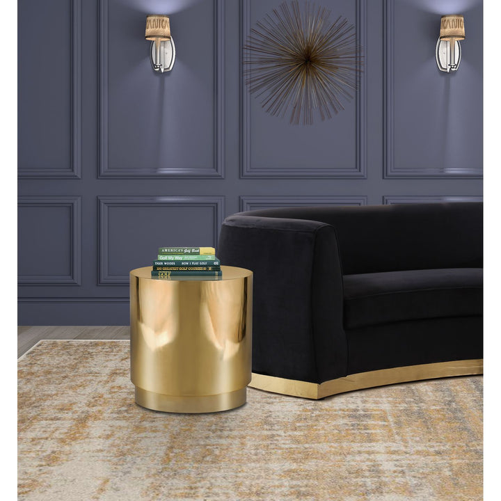 Jazzy Stainless Steel End / Side Table — Gold
