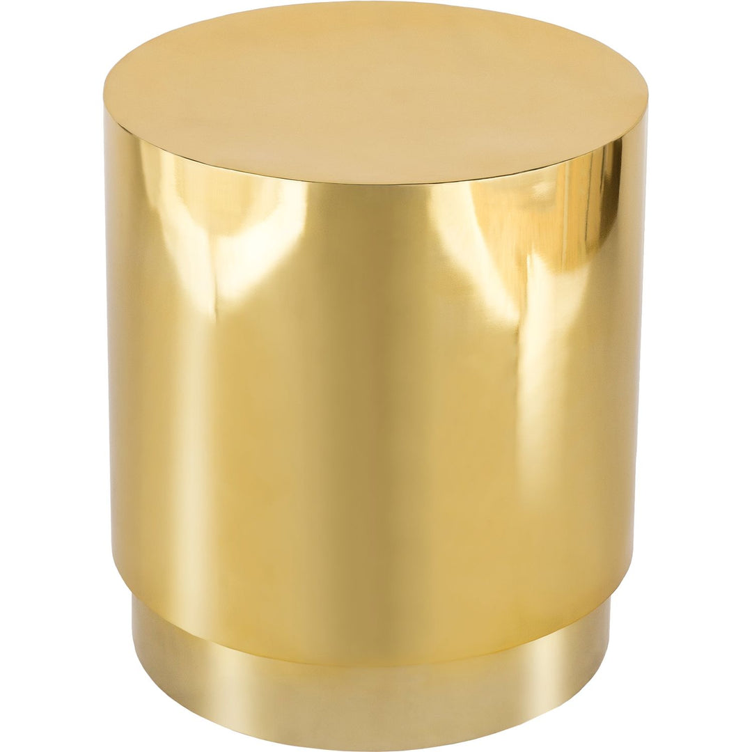 Jazzy Stainless Steel End / Side Table — Gold