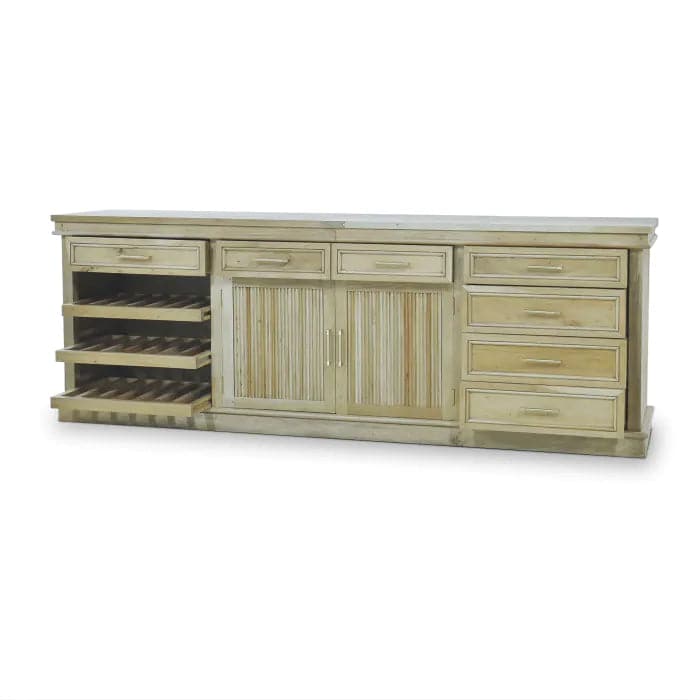 Kraton Buffet w/ Wine Rack-Bramble-BRAM-28117FRW-Sideboards & Credenzas-2-France and Son