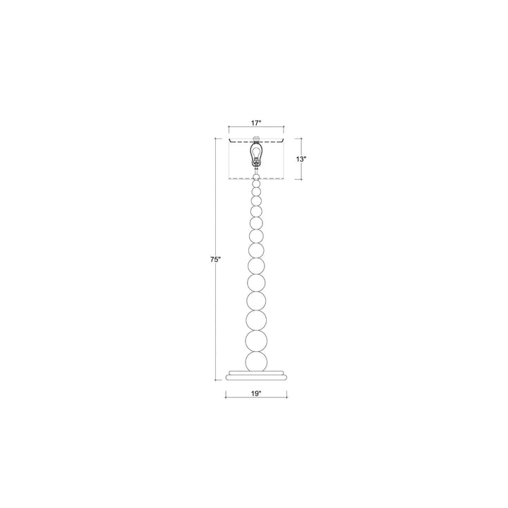 Cholet Floor Lamp-Bramble-BRAM-28119HRWLSL126--Floor Lamps-3-France and Son