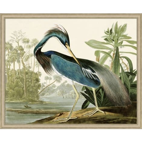 Audubons Blue Heron 1-Wendover-WEND-28187-Wall Art-1-France and Son