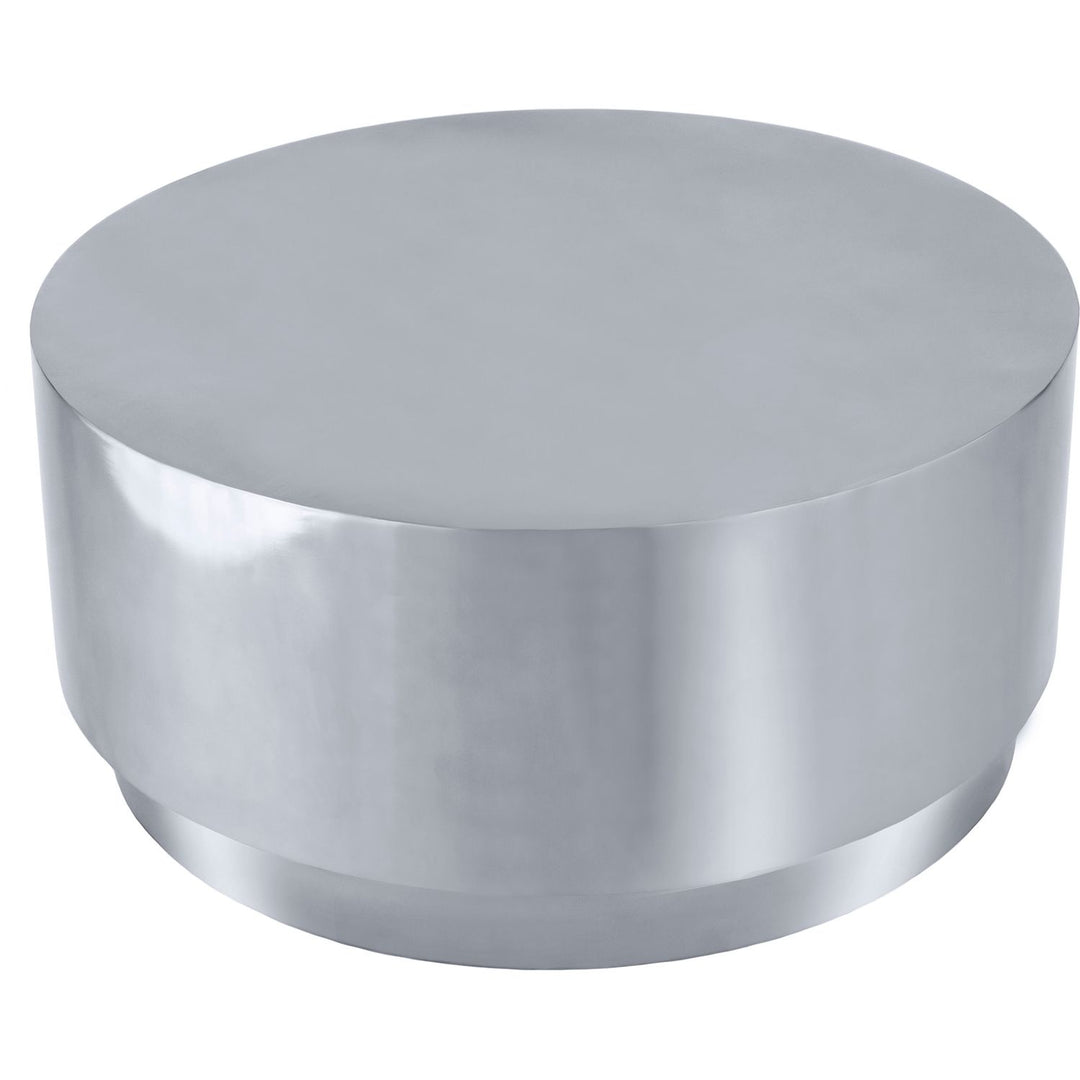 Jazzy Stainless Steel Coffee Table — Silver