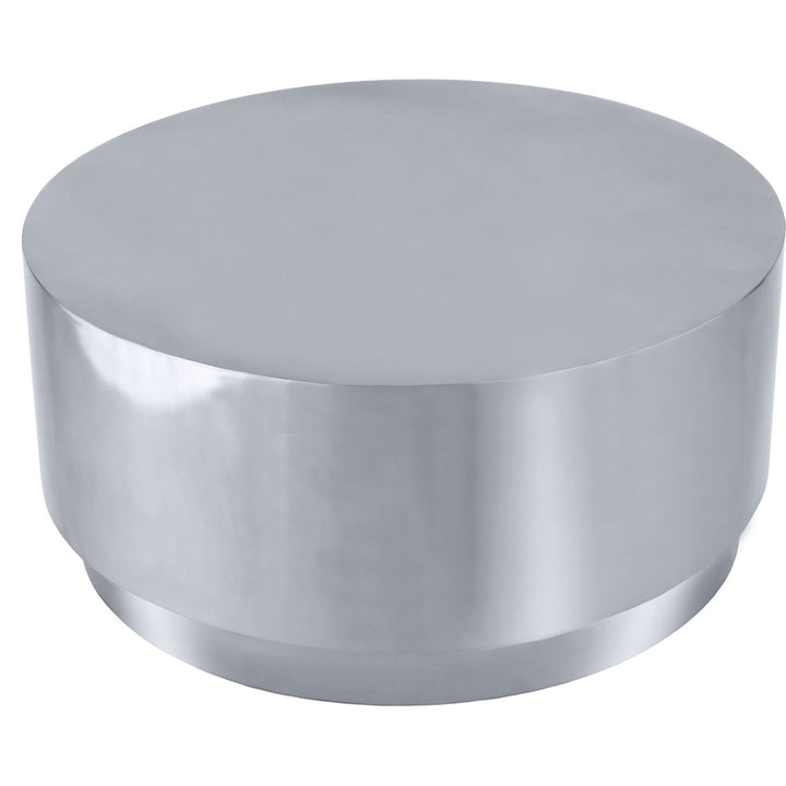 Jazzy Stainless Steel Coffee Table — Silver