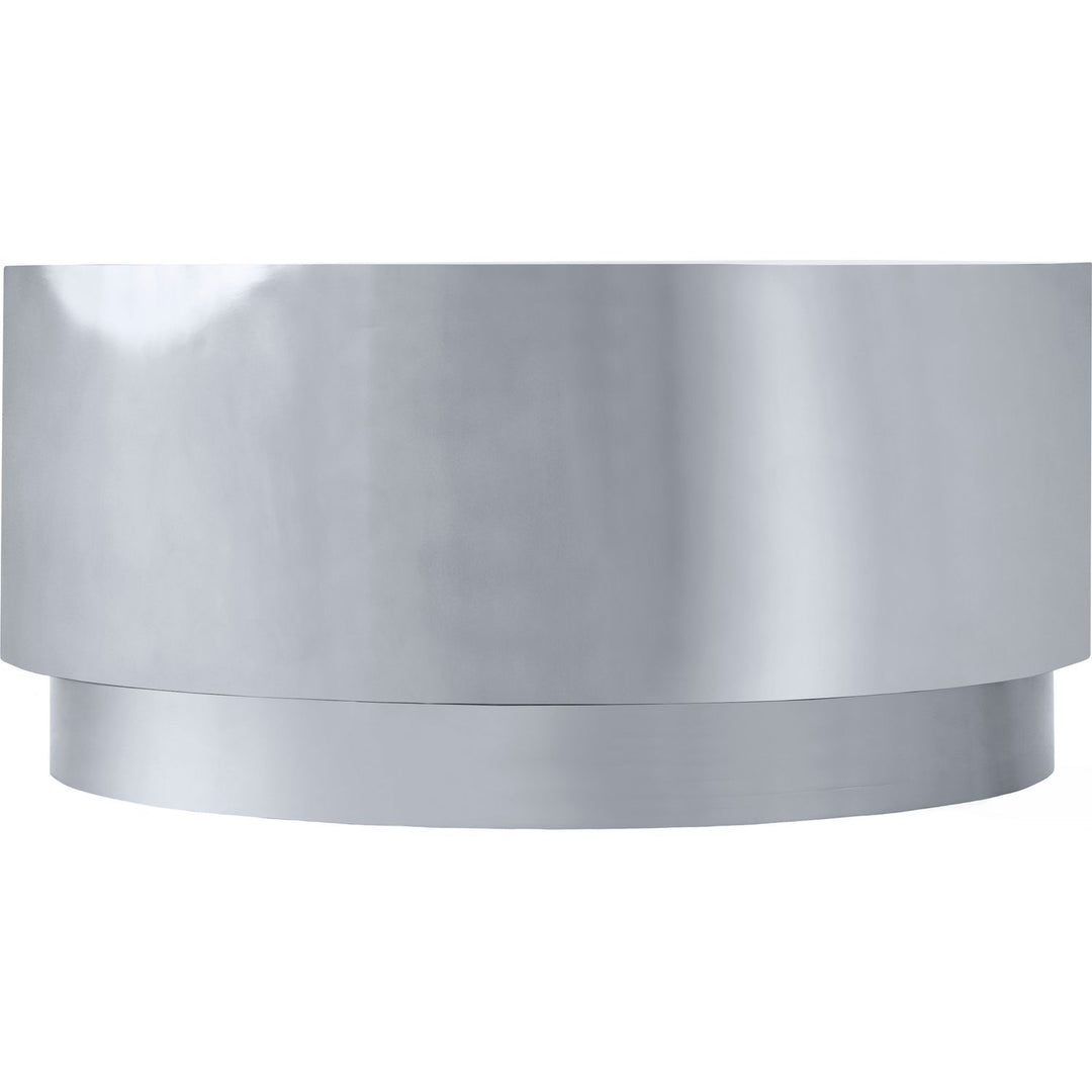 Jazzy Stainless Steel Coffee Table — Silver