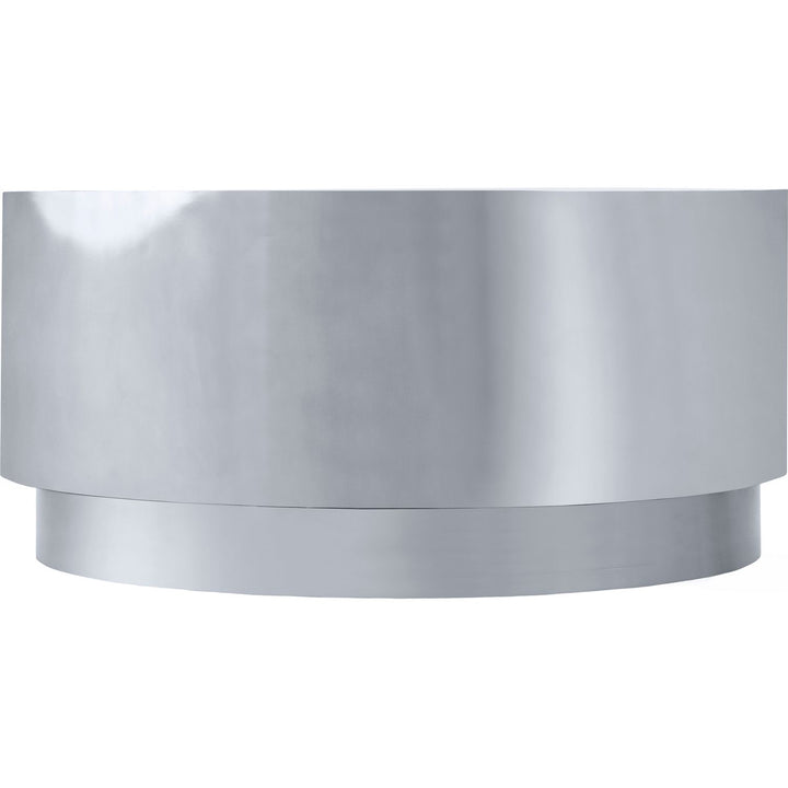 Jazzy Stainless Steel Coffee Table — Silver
