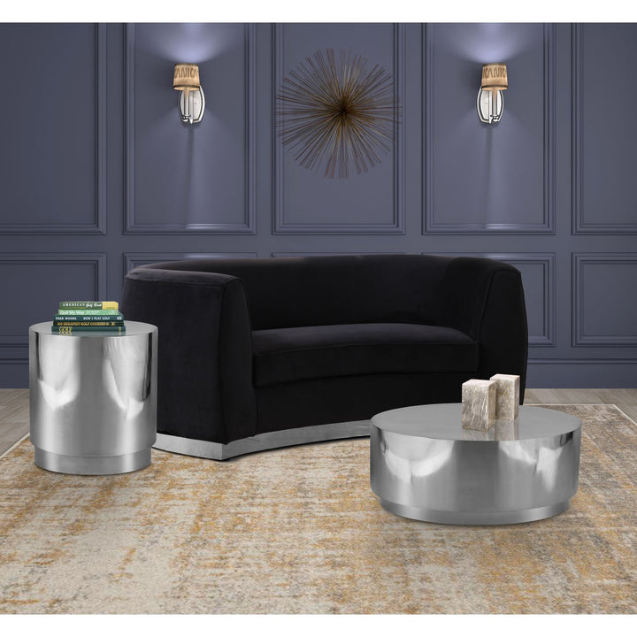 Jazzy Silver Stainless Steel Coffee Table