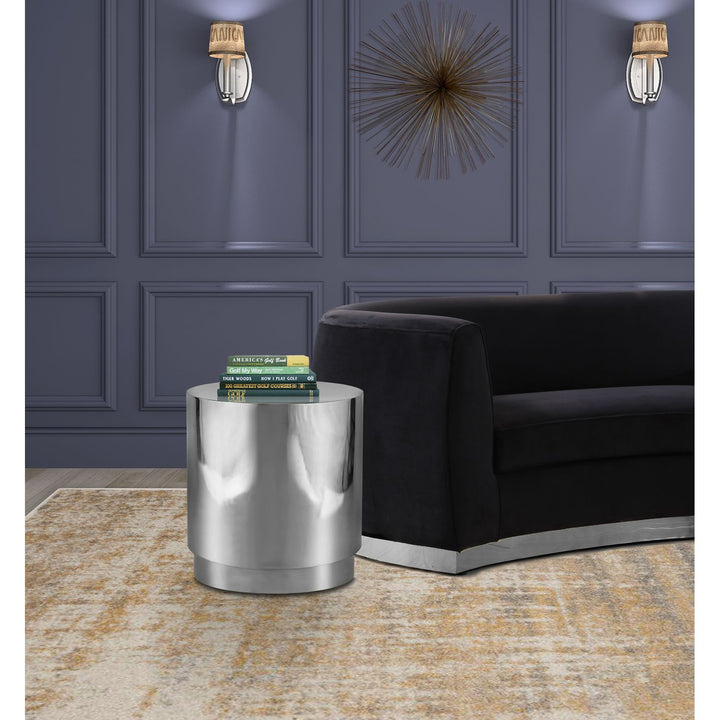 Jazzy Stainless Steel End / Side Table — Silver