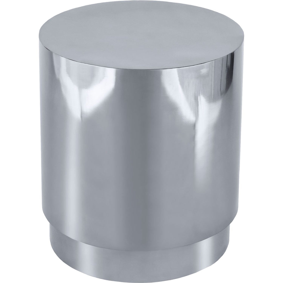 Jazzy Stainless Steel End / Side Table — Silver
