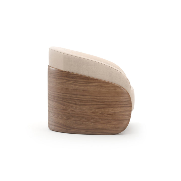 Fleur Wood Back Lounge Chair - image 4