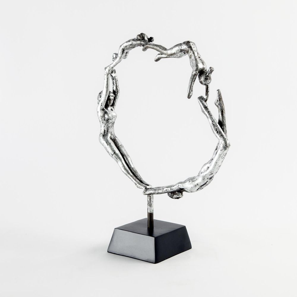 Decorative Objects Family Sculpture-Silver Leaf