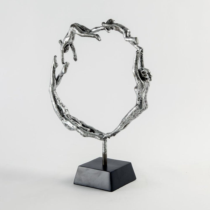 Decorative Objects Family Sculpture-Silver Leaf