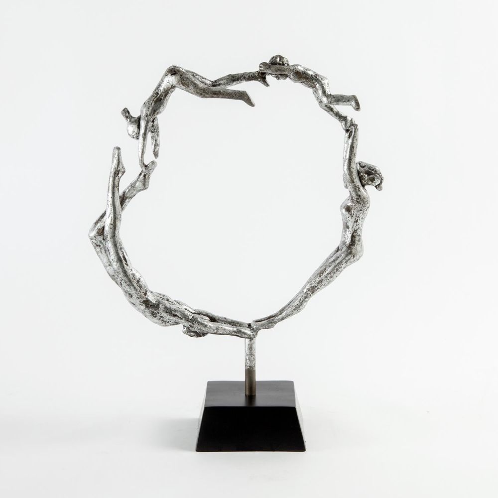 Decorative Objects Family Sculpture-Silver Leaf