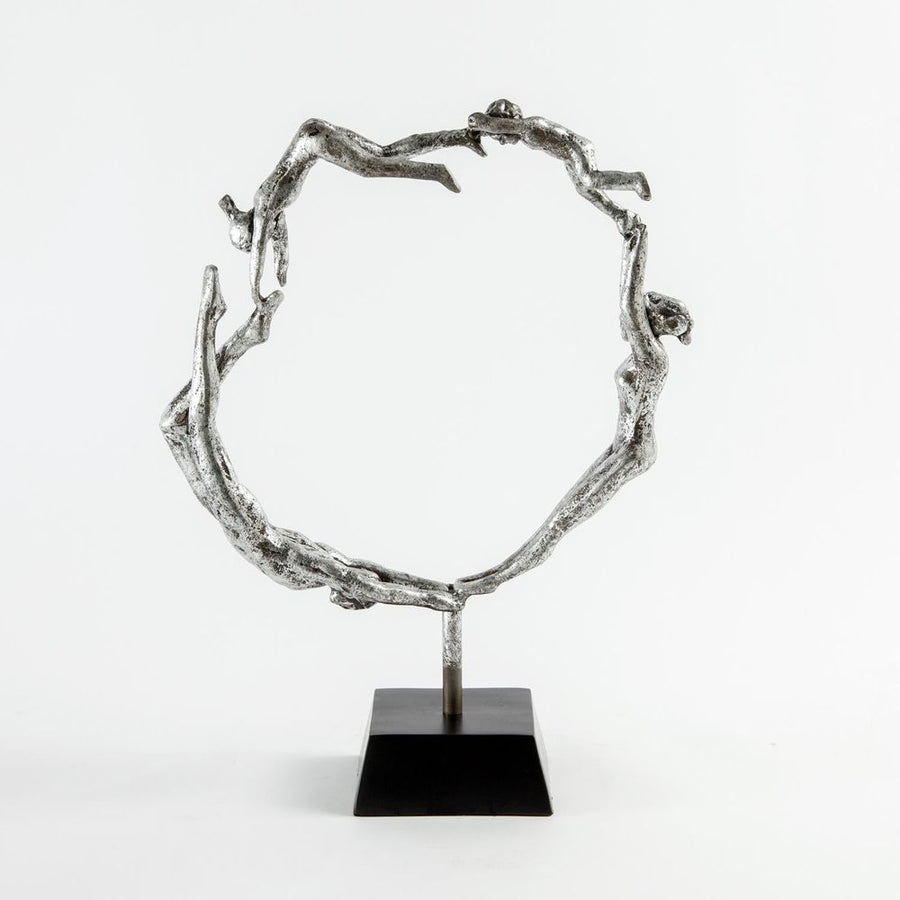 Decorative Objects Family Sculpture-Silver Leaf
