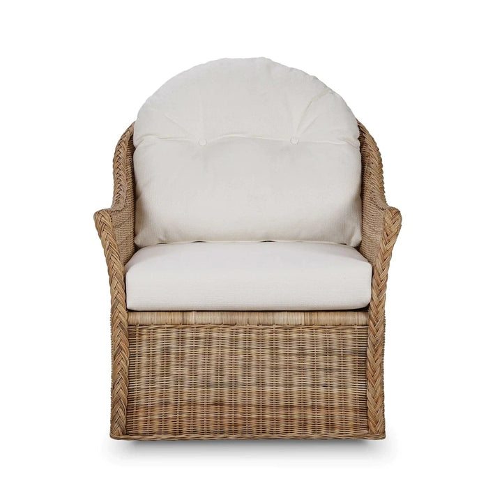 Nantucket Swivel Chair-Bramble-BRAM-28266RNATSF204--Lounge Chairs-2-France and Son