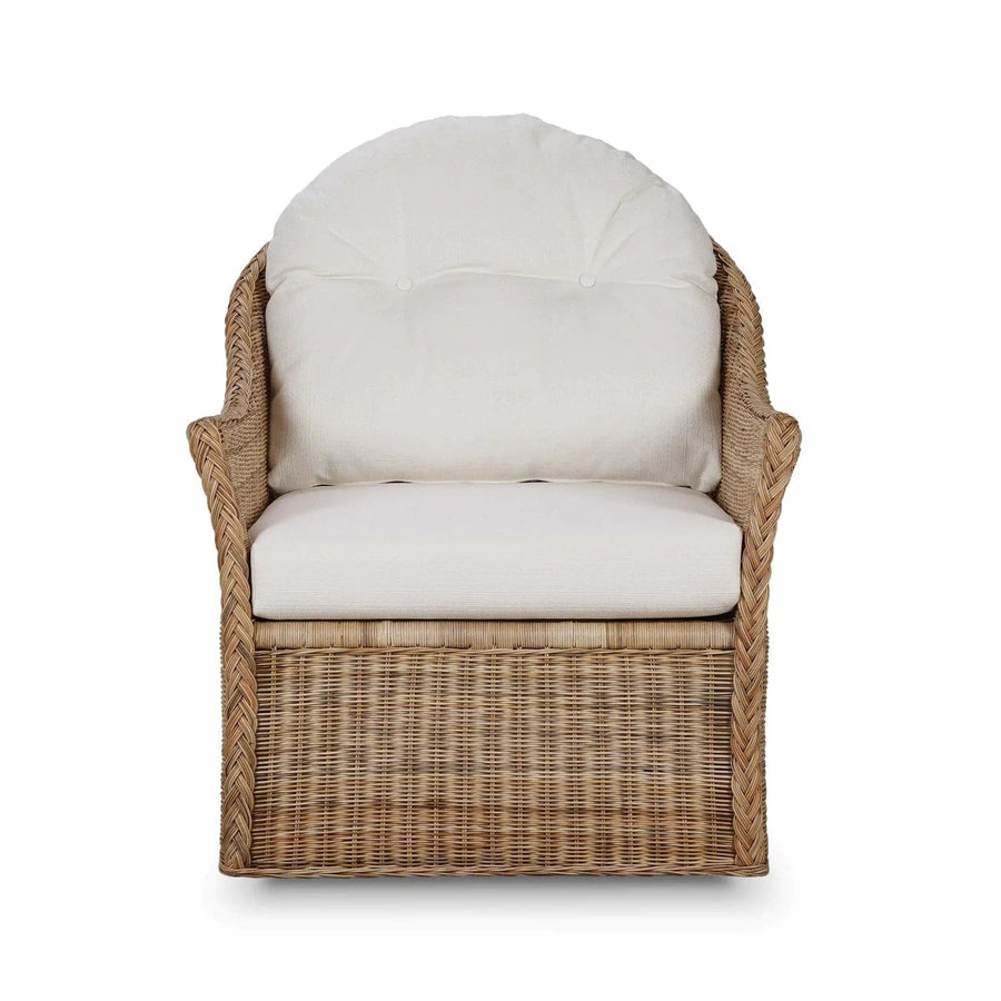 Nantucket Swivel Chair-Bramble-BRAM-28266RNATSF204--Lounge Chairs-2-France and Son