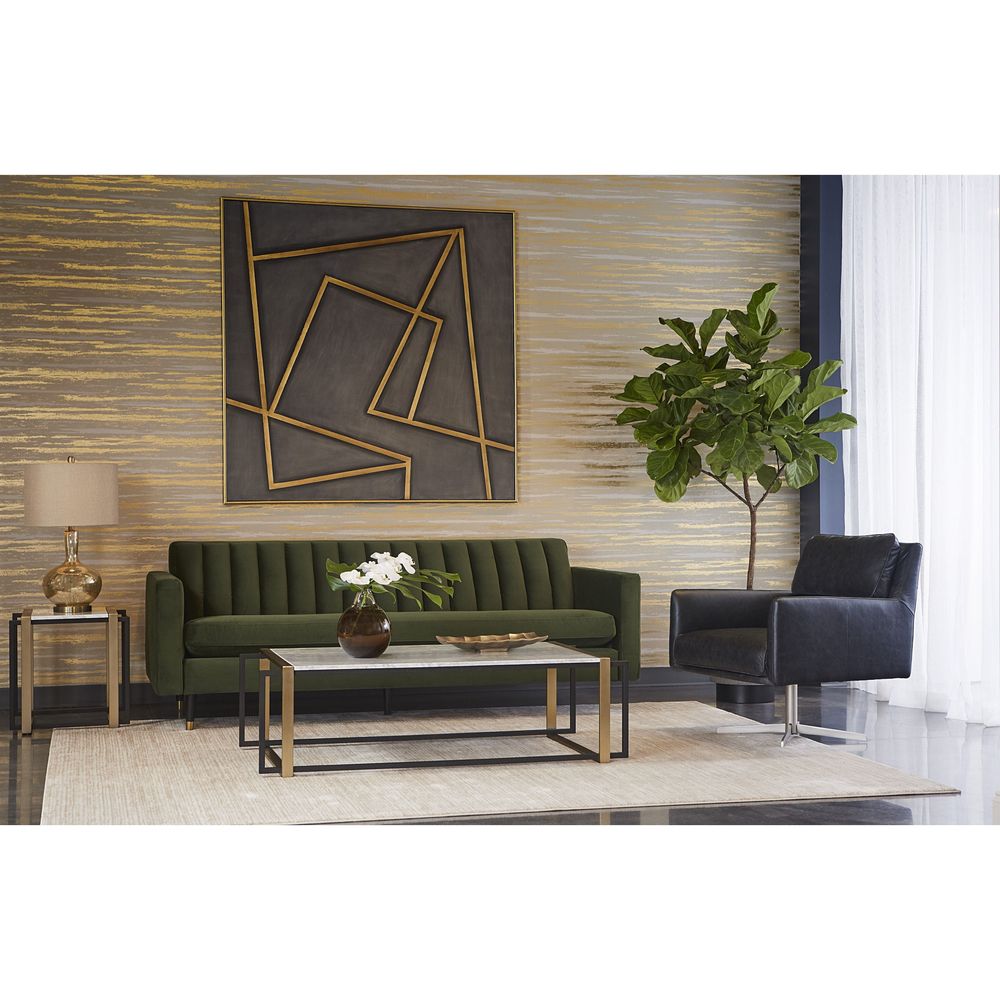 Wall Art In A Maze - 60" X 60" - Gold Floater Frame