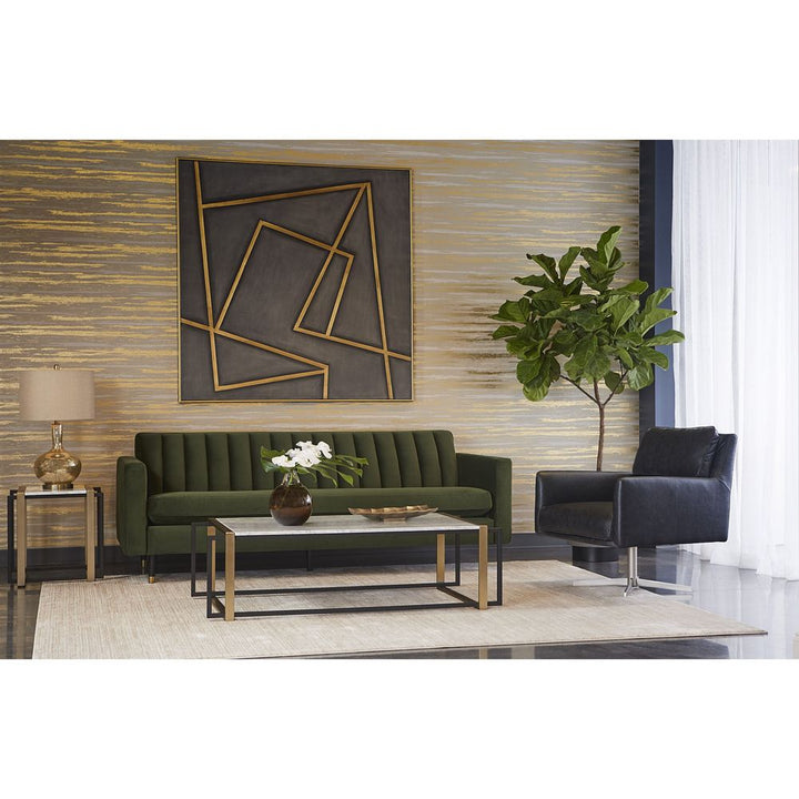 Wall Art In A Maze - 60" X 60" - Gold Floater Frame