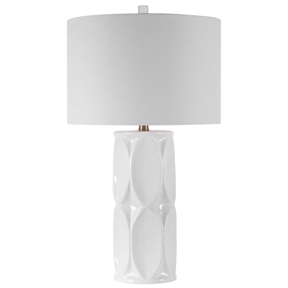 Uttermost Sinclair White Table Lamp-Uttermost-UTTM-28342-1-Table Lamps-2-France and Son