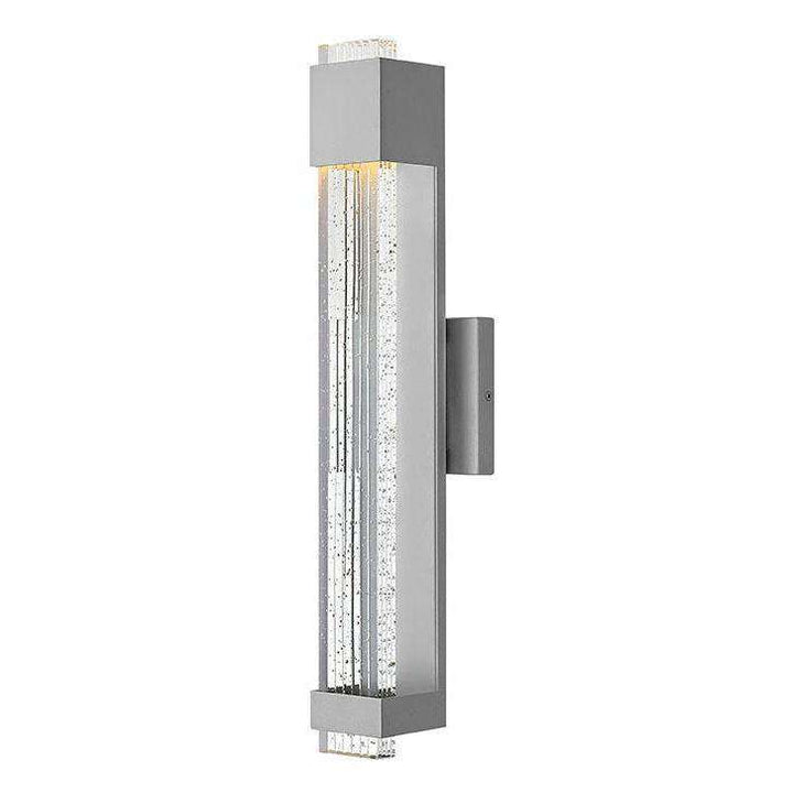 Outdoor Glacier Wall Sconce-Hinkley Lighting-HINKLEY-2834TT-Outdoor Wall SconcesTitanium-2-France and Son