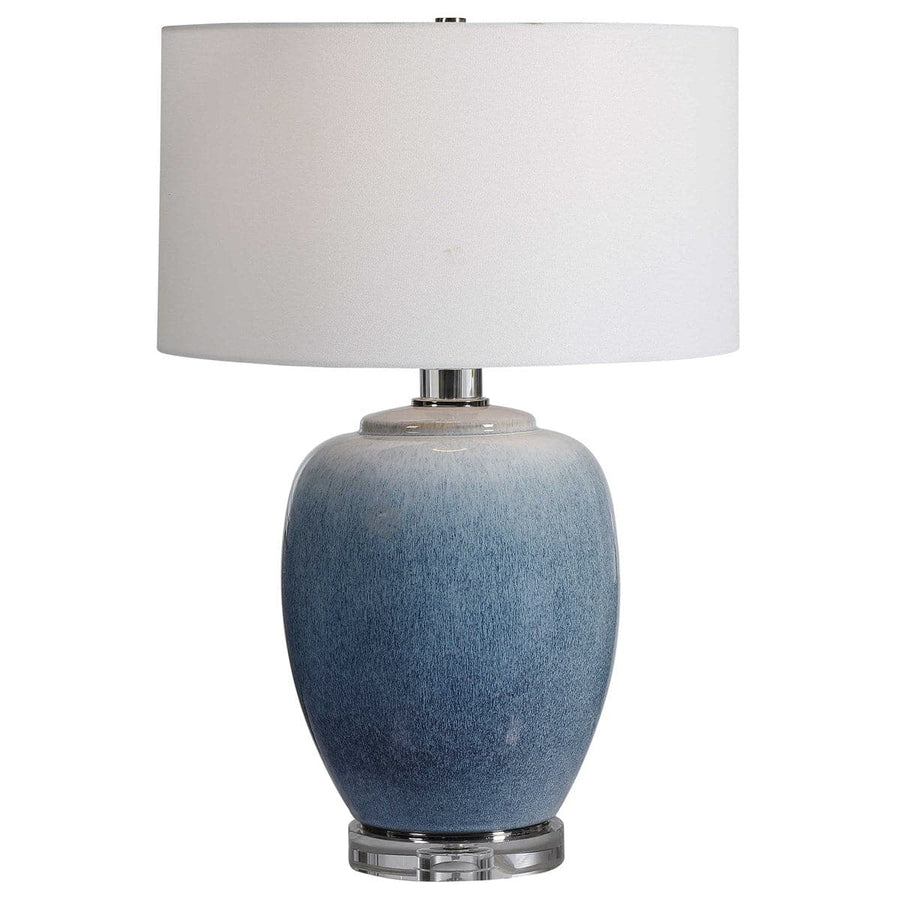Blue Waters Ceramic Table Lamp-Uttermost-UTTM-28435-1-Table Lamps-1-France and Son