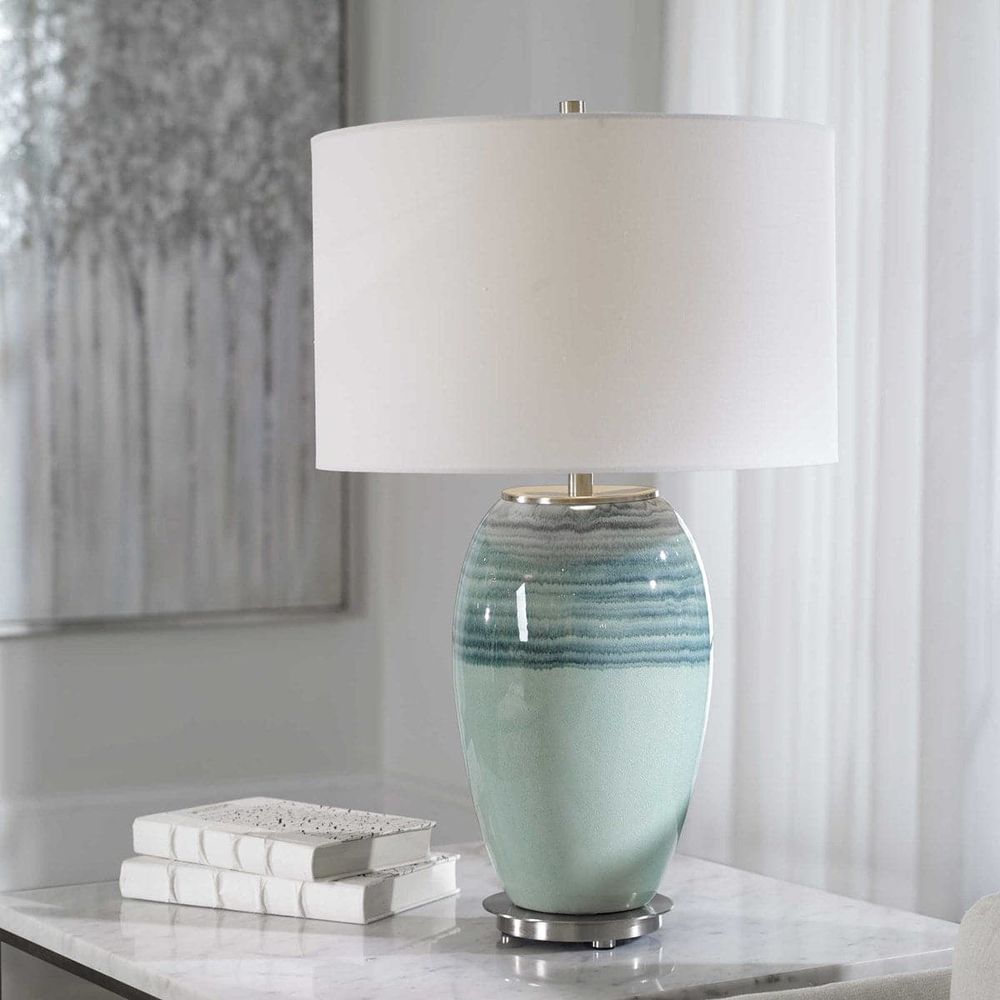 Caicos Teal Table Lamp – France Son