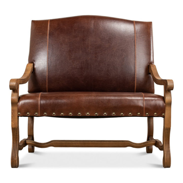 Italian Leather Settee